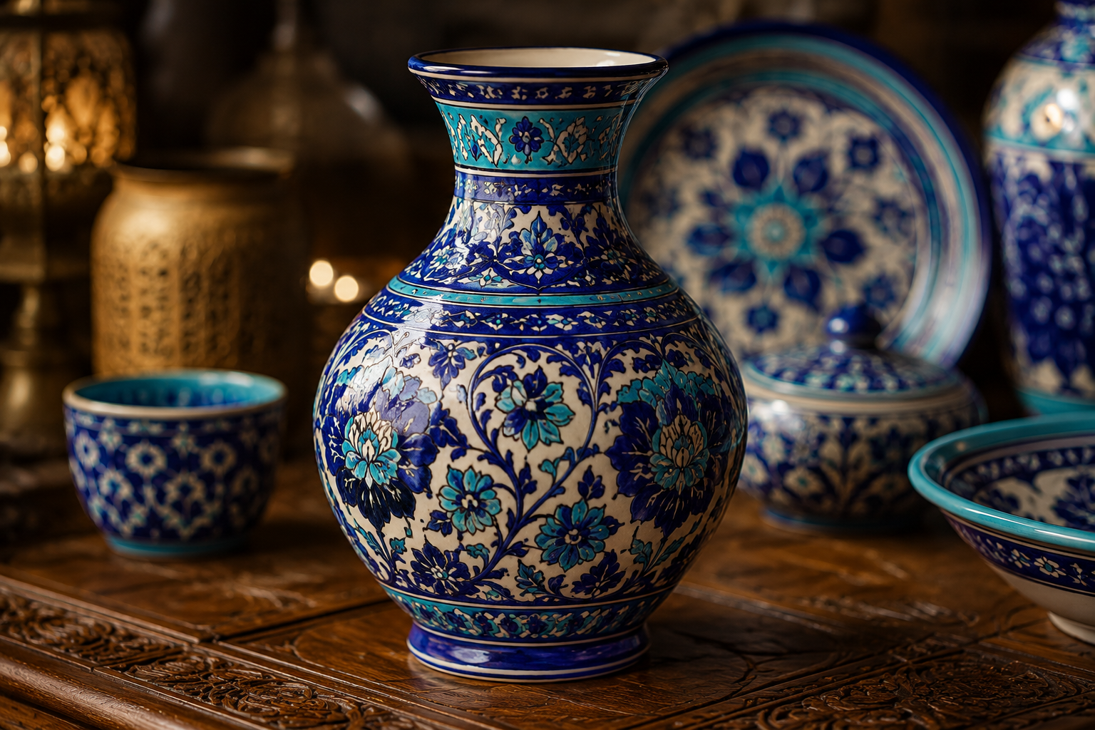 Blue Pottery