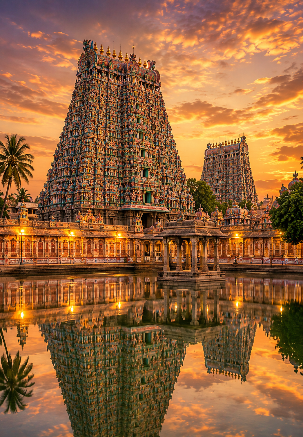 Temple architecture visual representing Surya Kund at Modhera