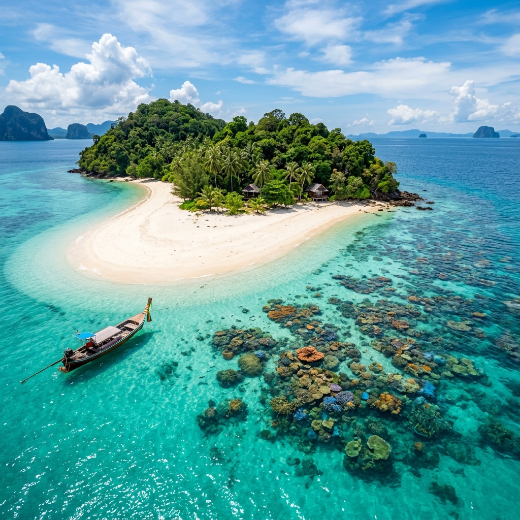 Island beach scenery representing Radhanagar Beach